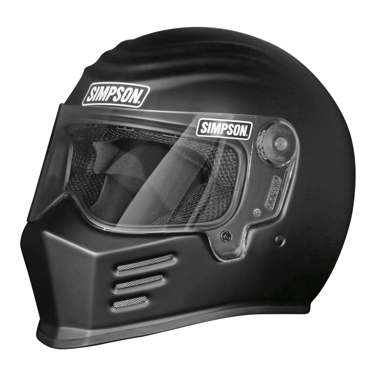 Simpson Motorcycle Outlaw Bandit 3.0 Helmet - Flat Black 2X - OB332X