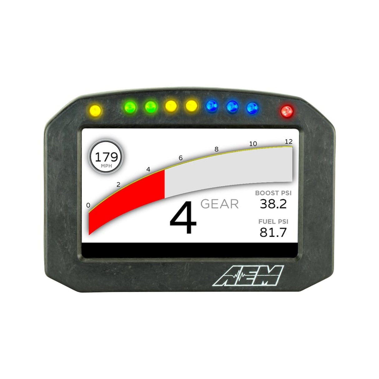 AEM CD-5FLG Carbon Flat Panel Logging Display with Internal GPS - 30-5603F