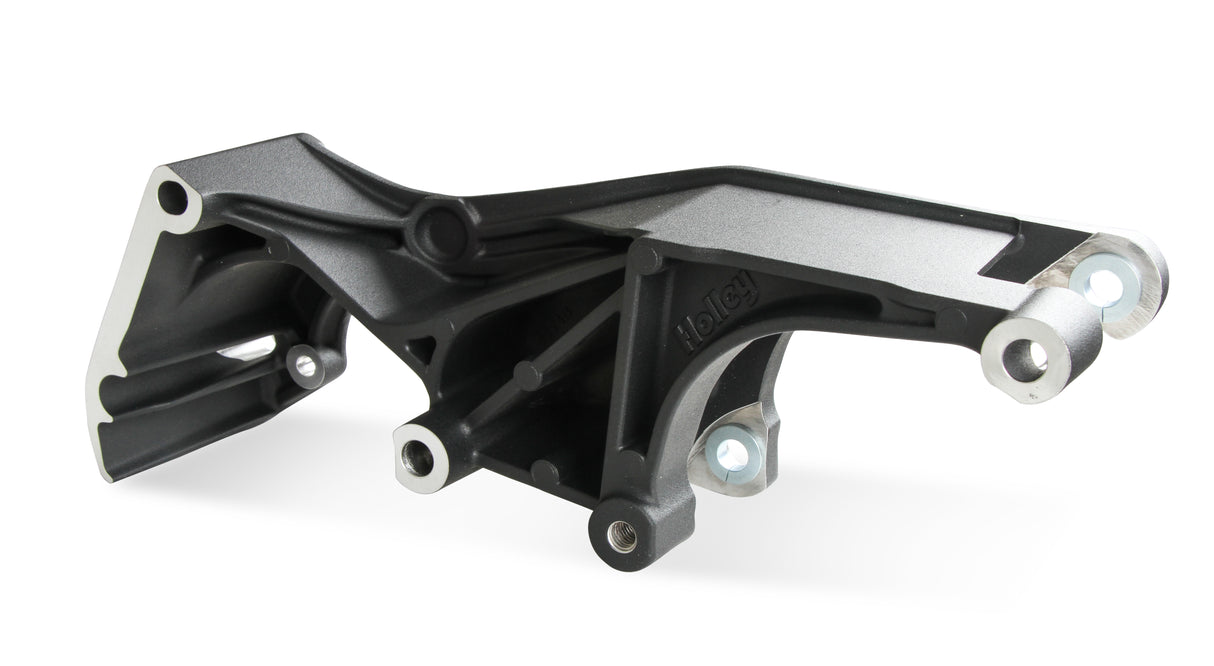 Holley 20-162BK Low-Mount LS Complete Accessory Drive System (Alt, P/S & A/C) - Black Finish