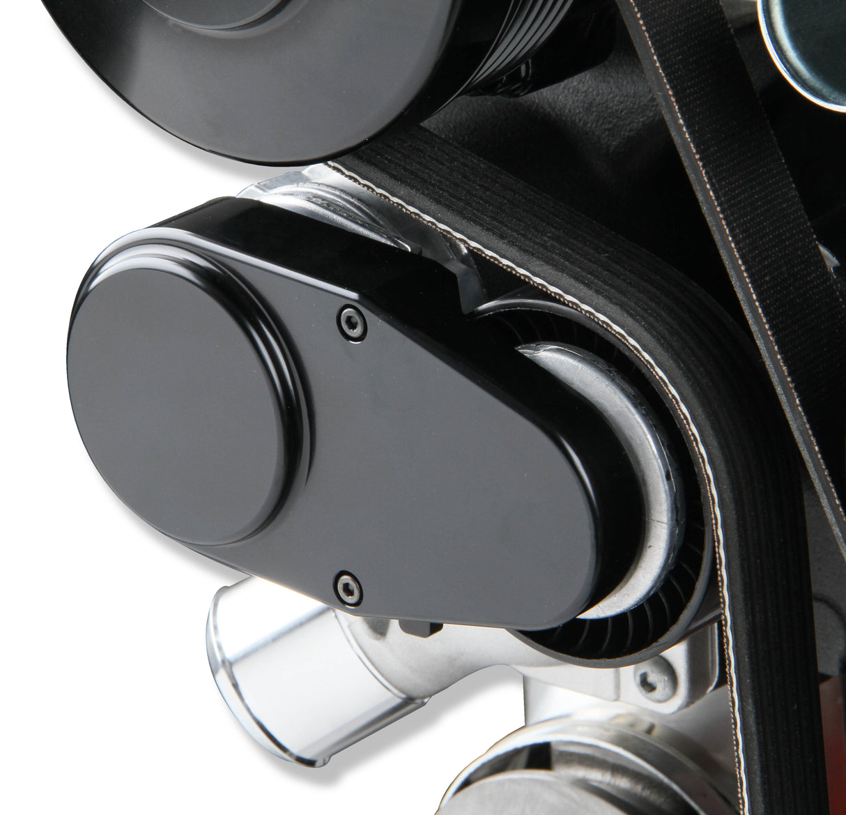 Holley 20-200BK Premium Mid-Mount Complete Accessory System - Gen V LT Engines - SFI Certified Damper - Black