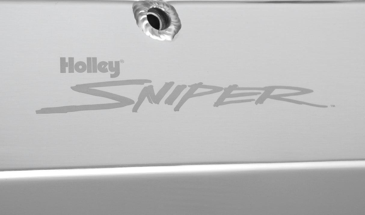 Holley 890013 Sniper Valve Cover - Fabricated Aluminum - Ford Small Block - Tall - Anodized