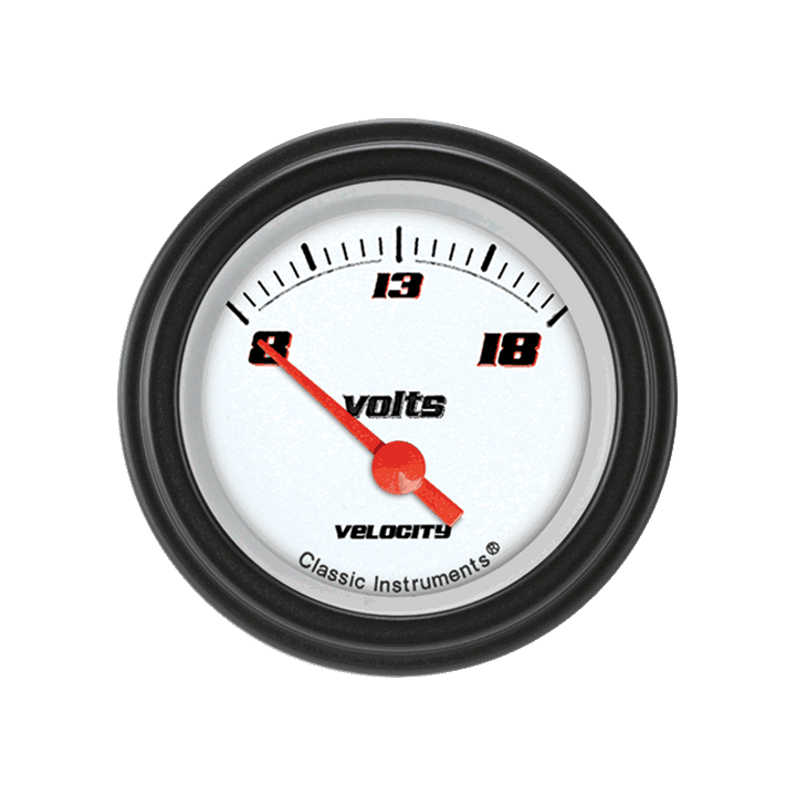 Classic Instruments VELOCITY WHITE 2IN VOLTS - VS30WBLC