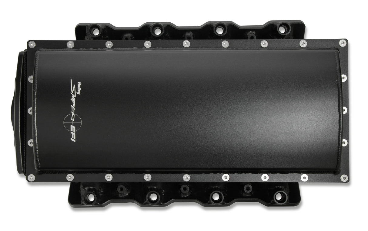 Holley 832142 Sniper EFI Fabricated Race Series Intake Manifold - GM LS1/LS2/LS6 - Black