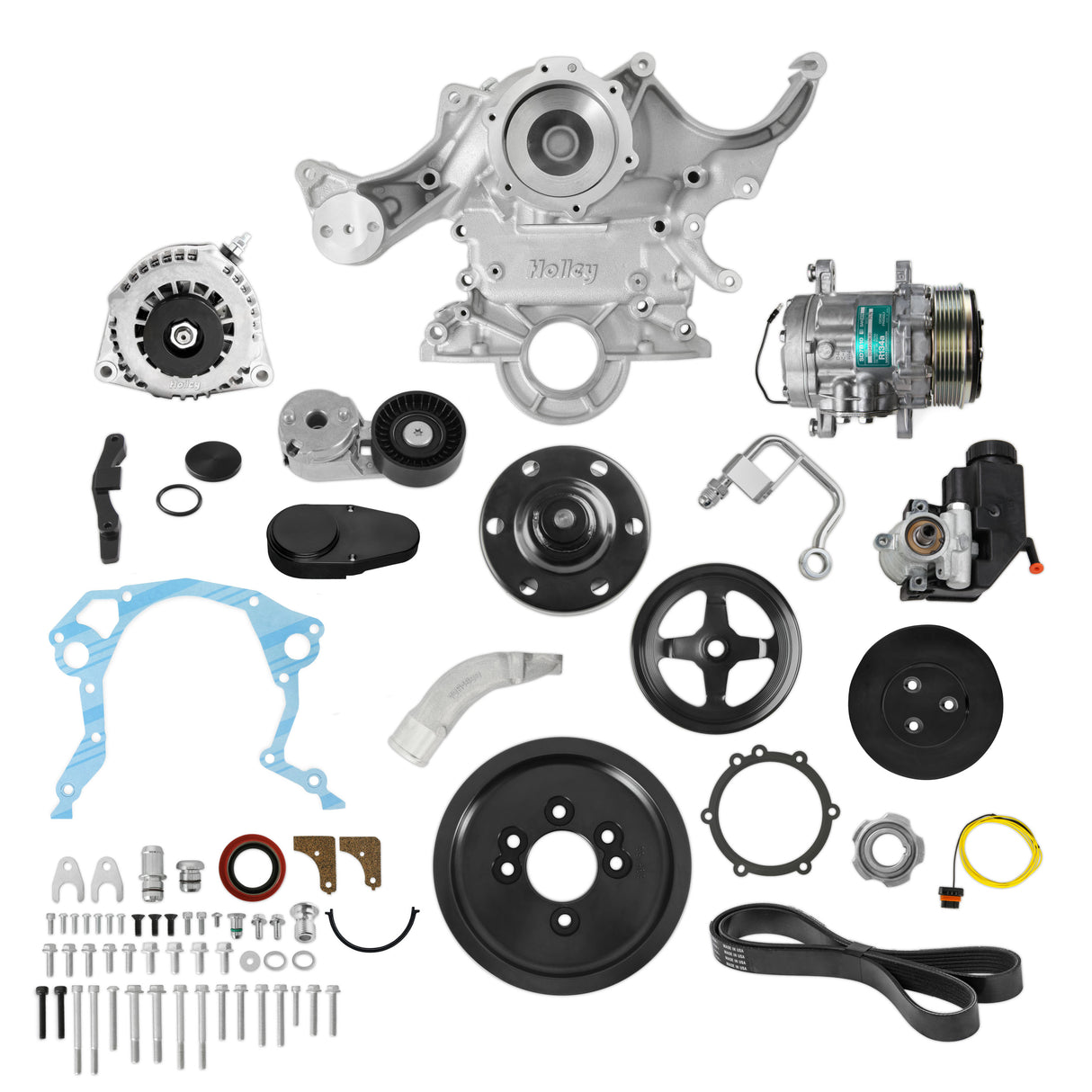 Holley 20-370 Small Block Ford Mid-Mount Complete Accessory System