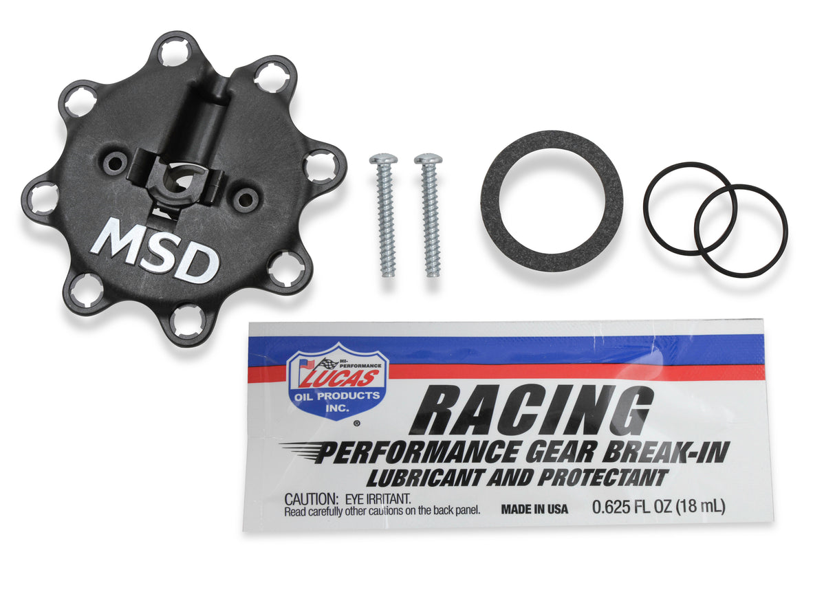 MSD Black Chevy Low-Profile Crank Trigger Distributor - 846973