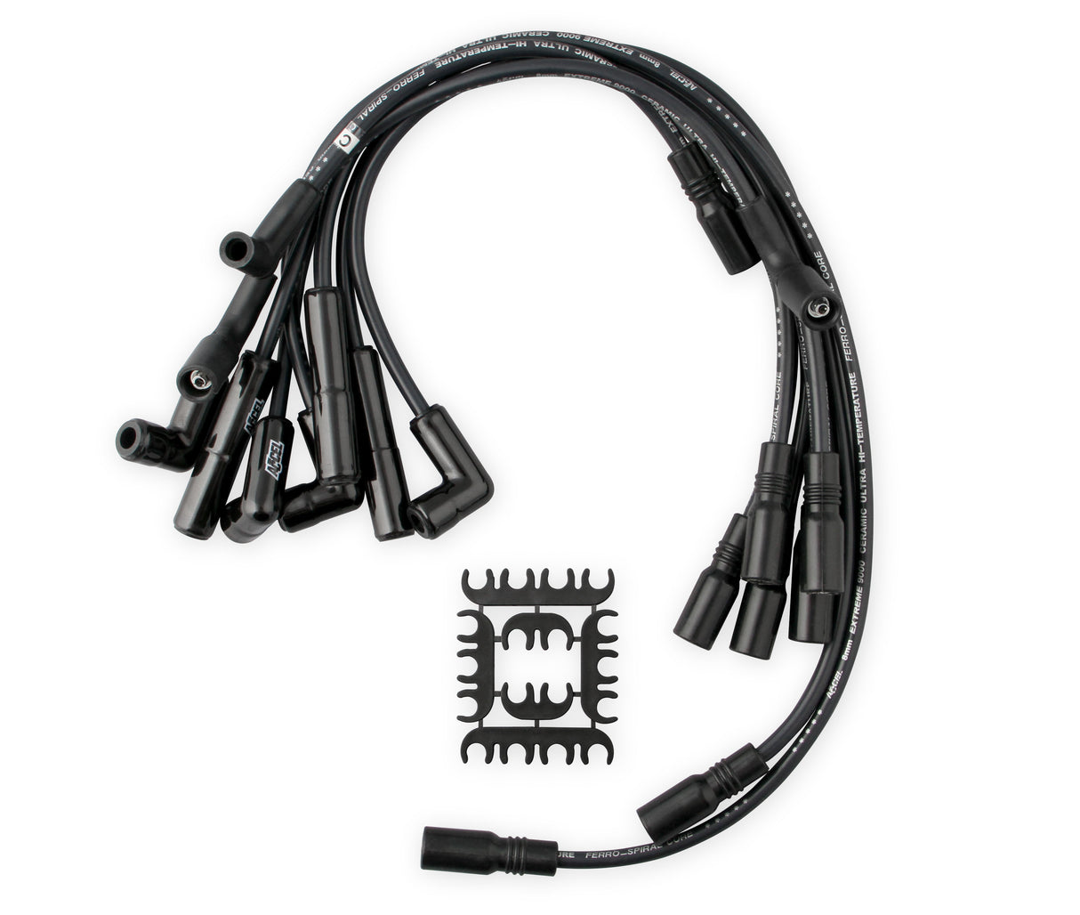ACCEL Spark Plug Wire Set - Extreme 9000 Black Ceramic Boot - Chevy/GMC Truck 4.3L V6 - 9044CK