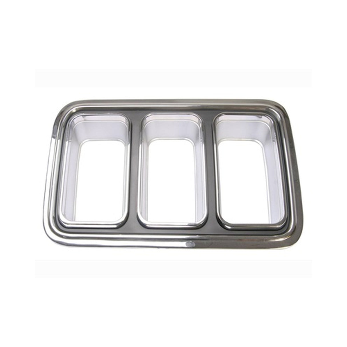 Scott Drake Tail Lamp bezel, Passenger Side, Chrome - D0ZZ-13489-AR