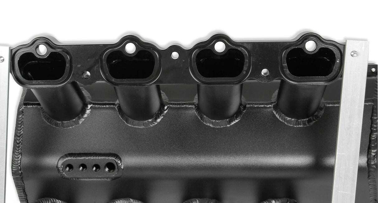 Holley 833152 Sniper EFI Fabricated Race Intake Manifold - 2011-14 Ford 5.0L Coyote - Black
