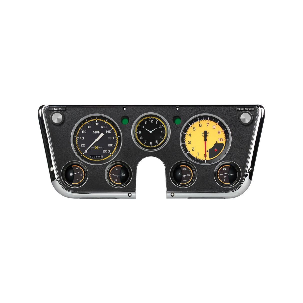 Classic Instruments AutoCross Yellow 1967-72 Chevy Truck - CT67AXY