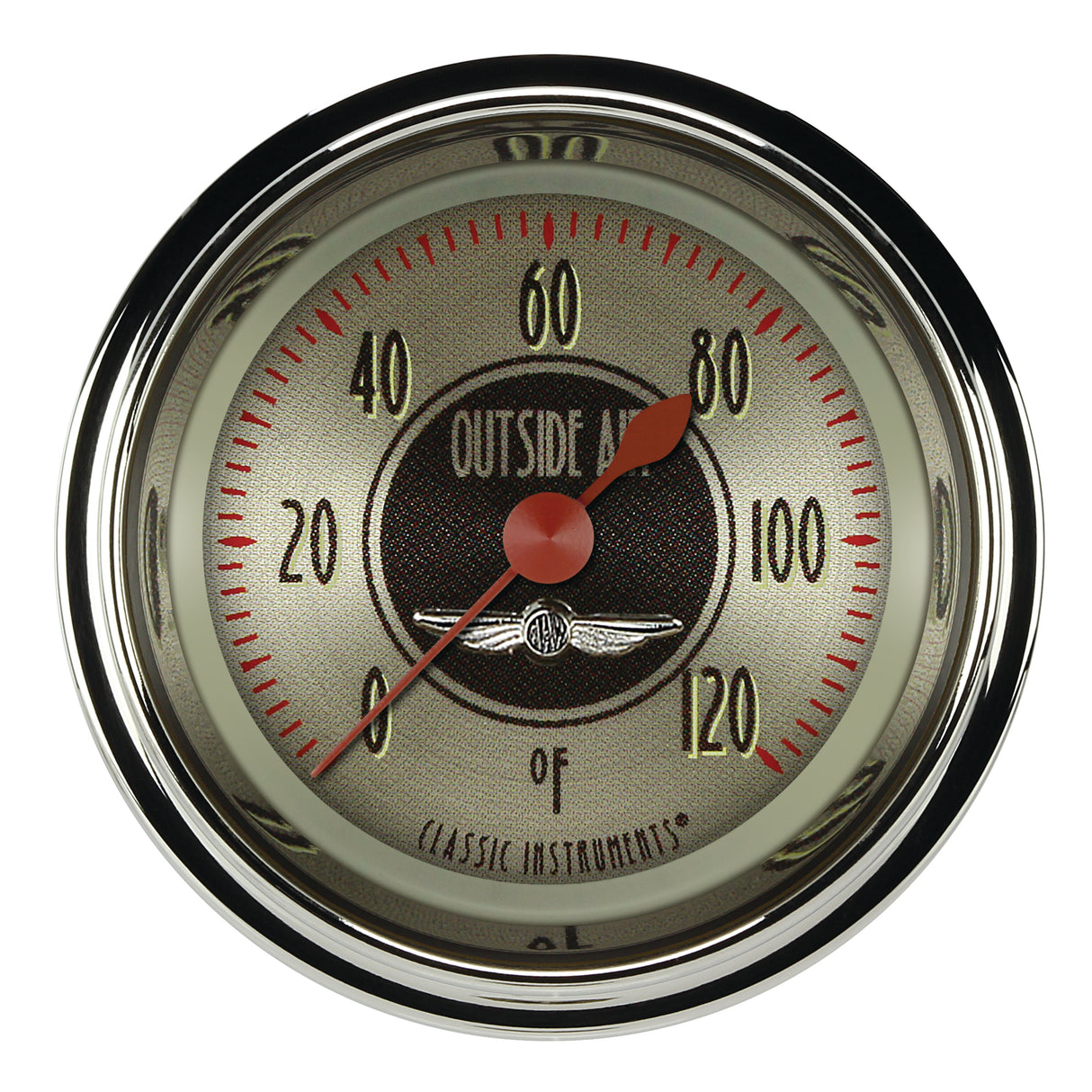 Classic Instruments All American Nickel 2 1/8" External Air Temp. Gauge - AN199SHC