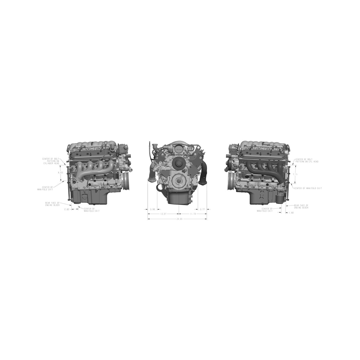 Flowtech LS Swap Exhaust Manifolds - Black Ceramic Finish - 31730-3FLT