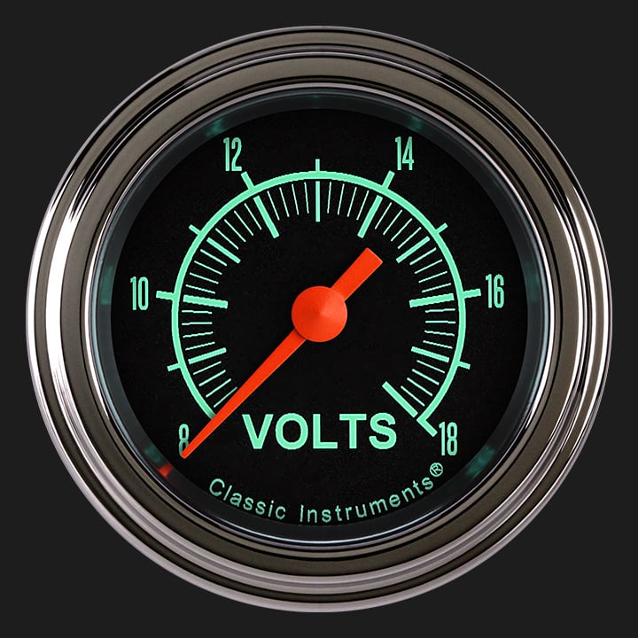 Classic Instruments G/Stock 2 1/8" Voltage Gauge - GS130SLF