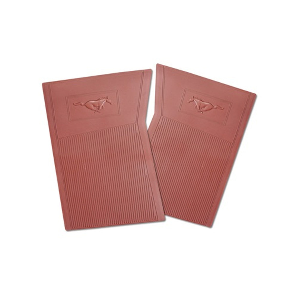 Scott Drake PVC Pony Floor Mats (Dark Red) - C5ZZ-6513086-DR
