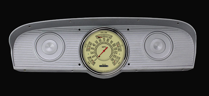 Classic Instruments 1966-67 Ford Bronco Tan Stainless - FB66TSLF