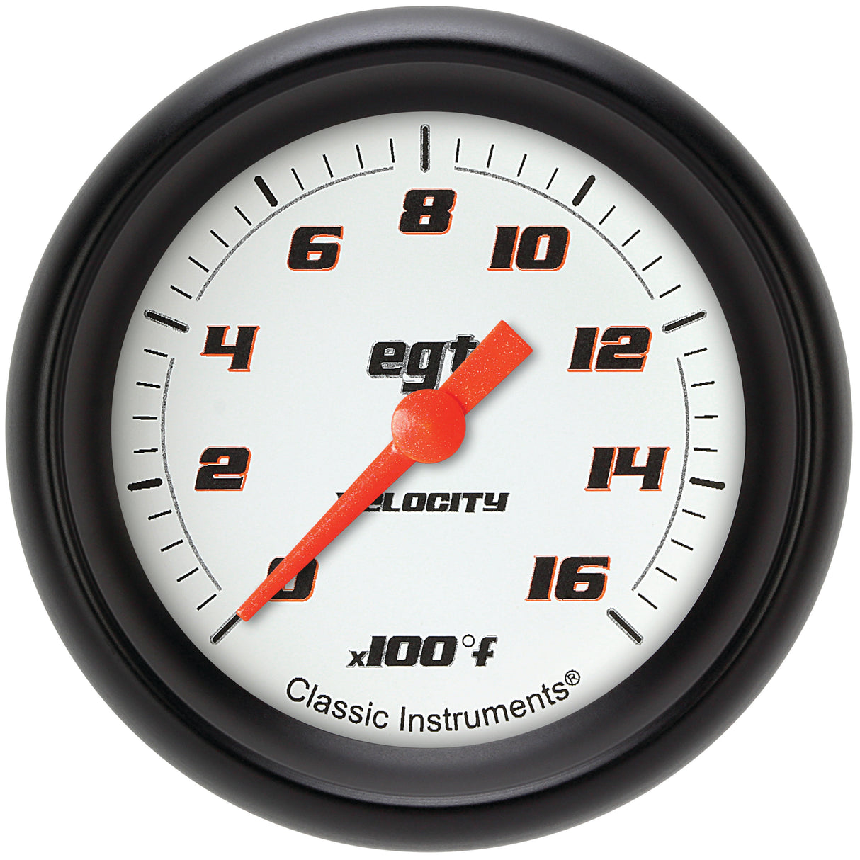 Classic Instruments Velocity White 2-5/8" Exhaust Gas Tempature Gauge - VS398WBPF