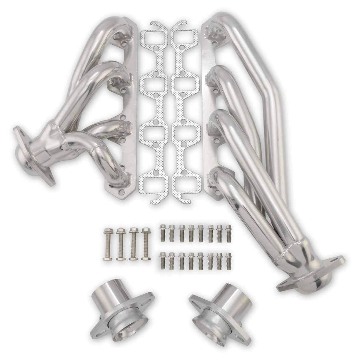 Scott Drake Shorty Header 1-1/2" Silver Ceramic Coated - C6TZ-9430-CC-SH