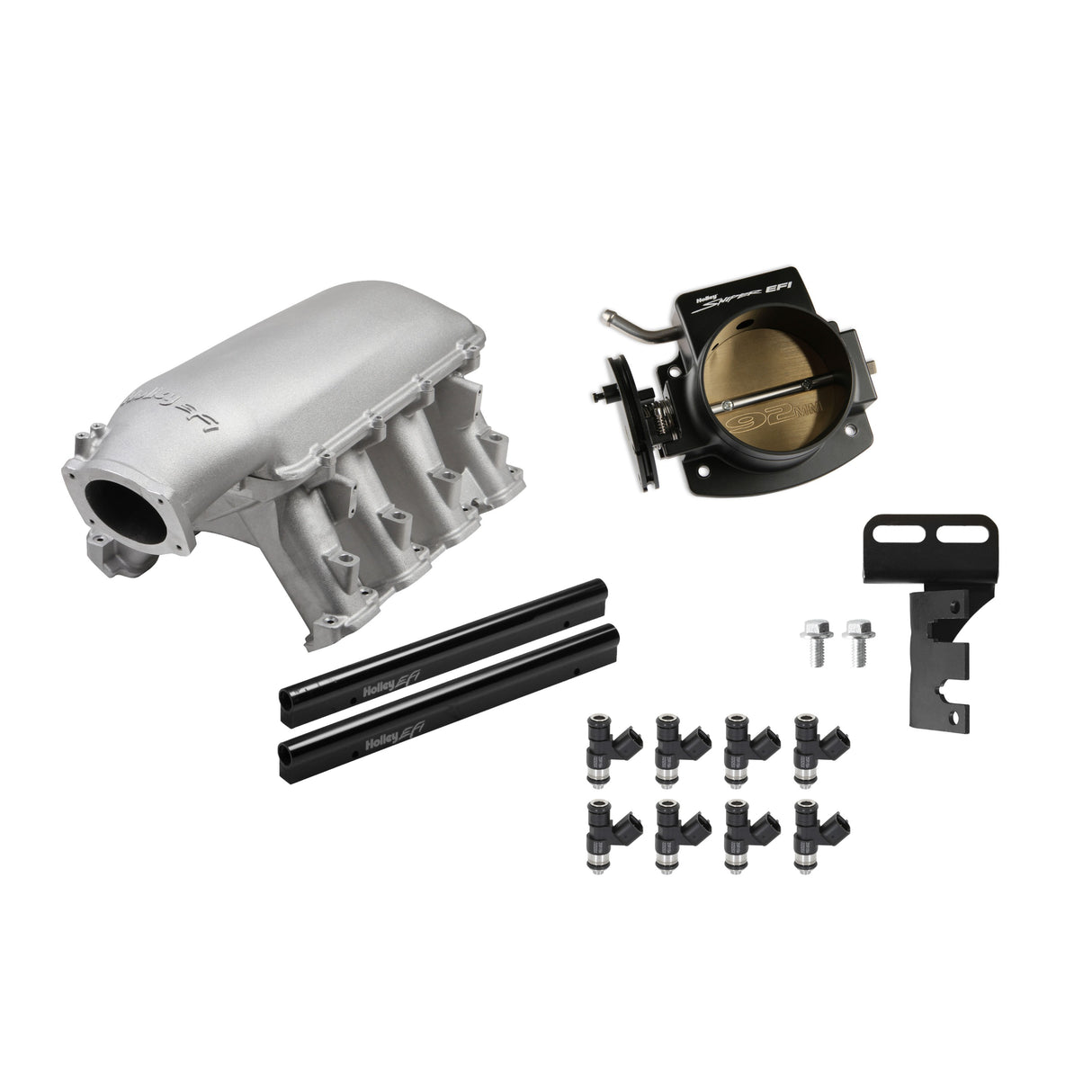 Holley EFI Gen V LT Hi-Ram Natural Kit with 92mm TB and 120lb injectors - 300-141-120K
