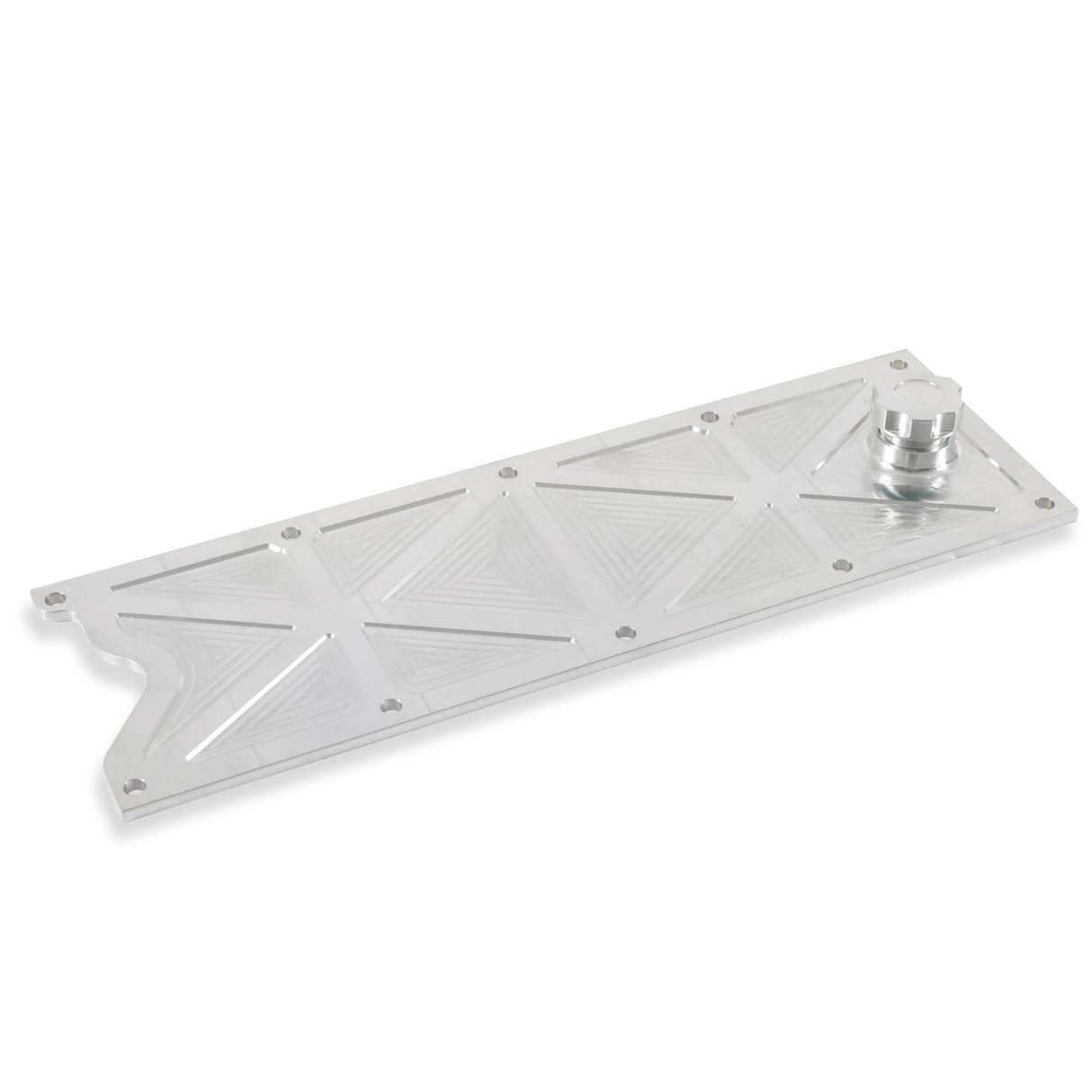 Holley 241-367 LS Valley Cover with Oil Fill - Natural Billet