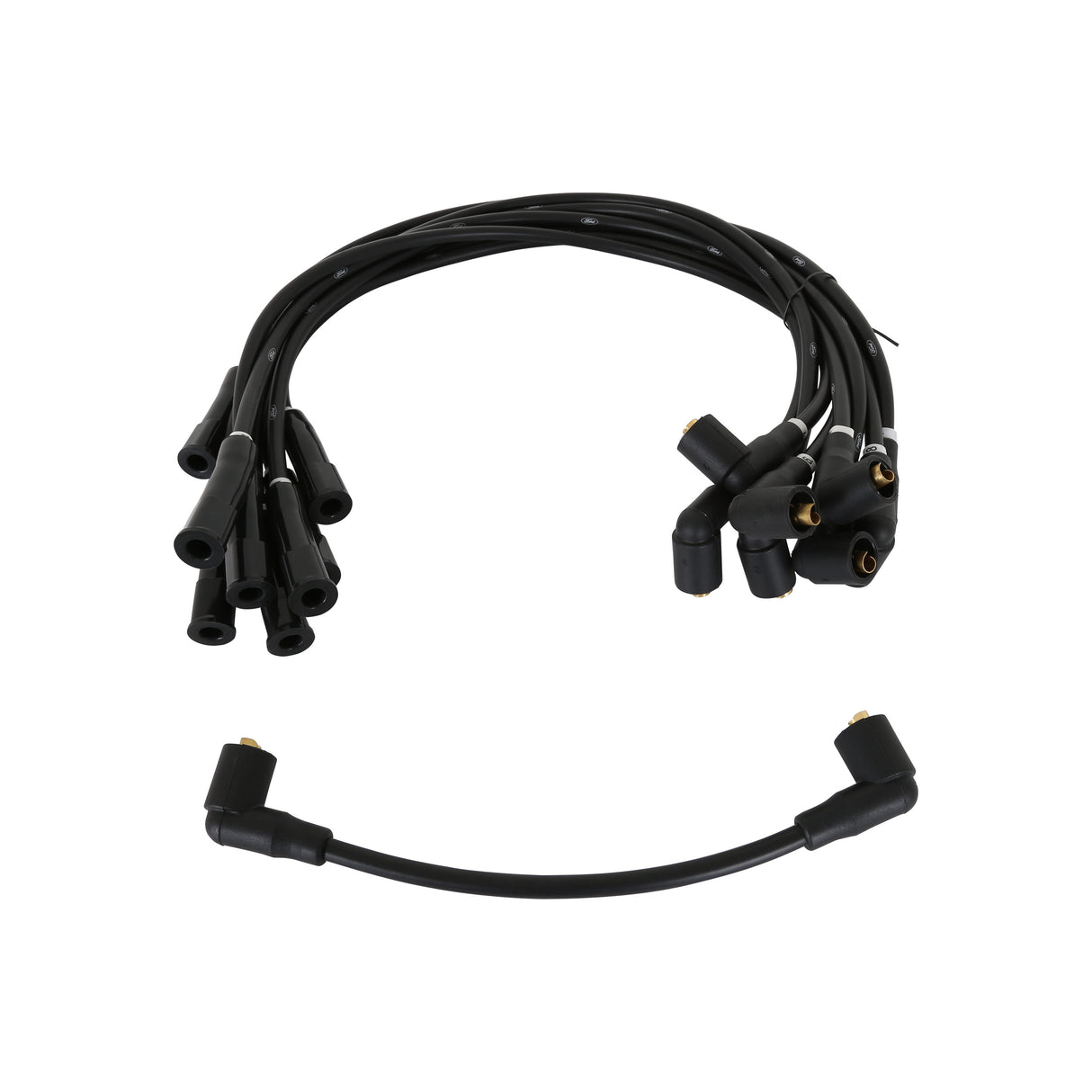 Scott Drake 8MM Black Spark Plug Wires - C7OZ-12259-BK8
