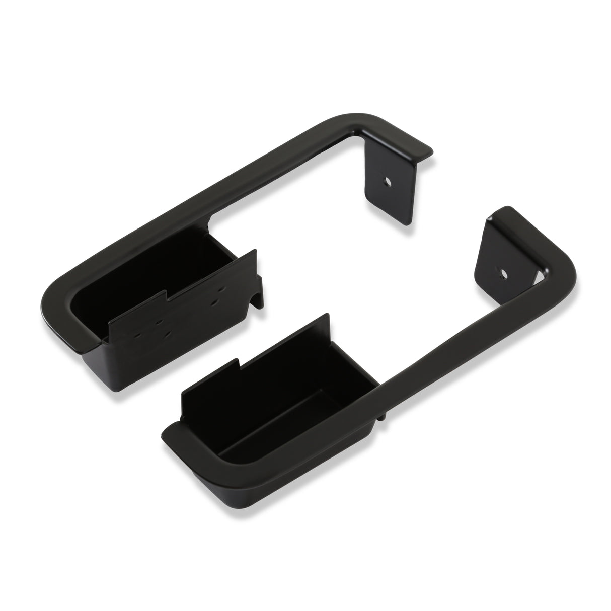 Scott Drake Deluxe Metal Door Cups (Black, Pair) - D0ZZ-6524046-7B
