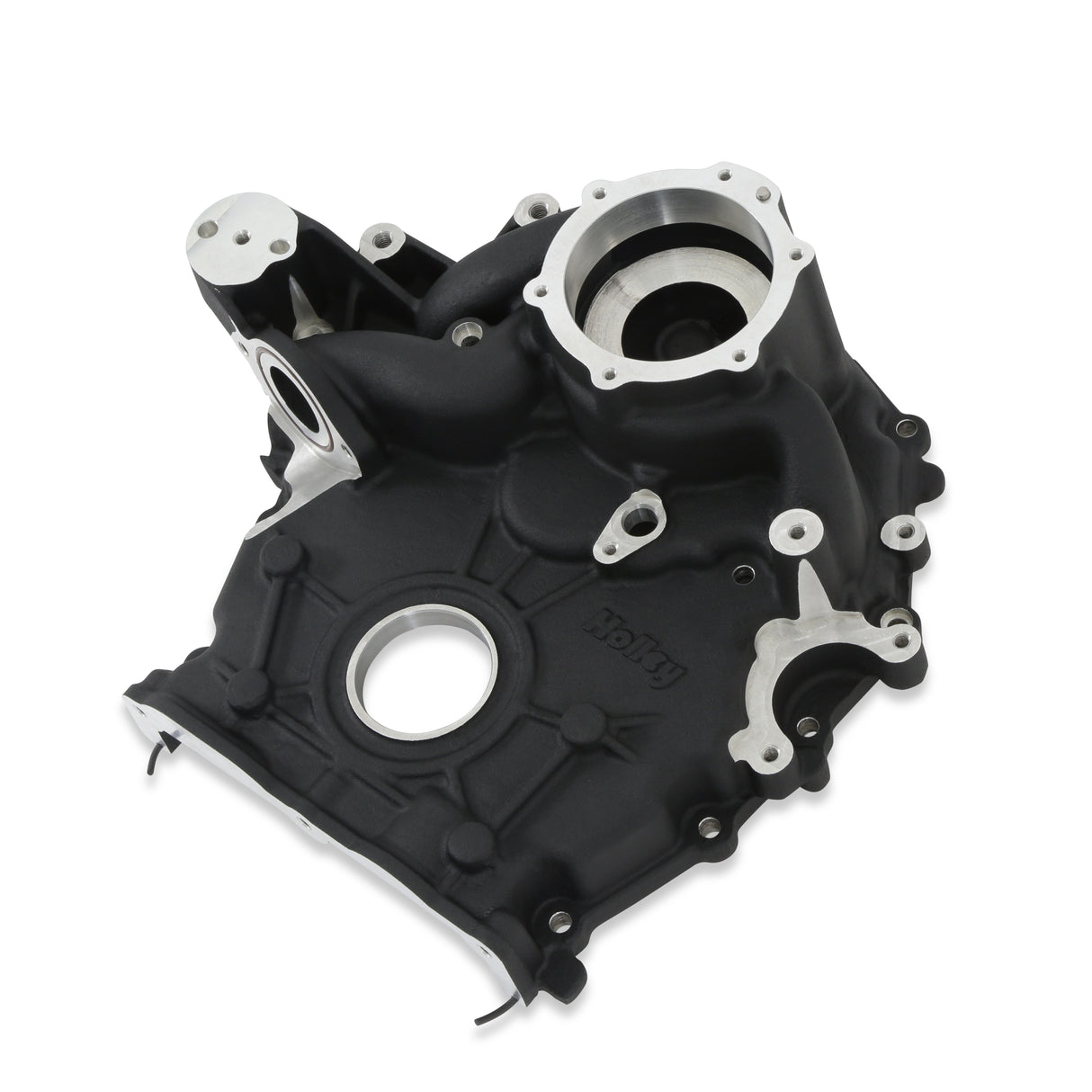 Holley 97-418 Timing Cover - Ford 7.3L Godzilla - Black