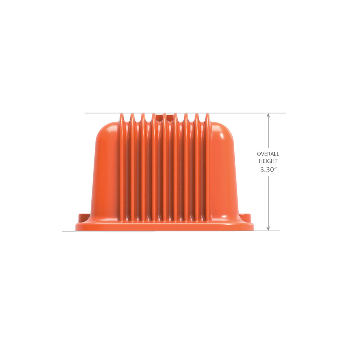 Holley 241-109 GM Licensed Vintage Series SBC Valve Covers - Factory Orange Machined Finish