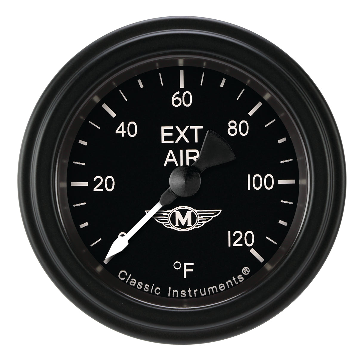 Classic Instruments Moal Bomber 2-1/8" Outside Air Tempature Gauge - MA199BLF
