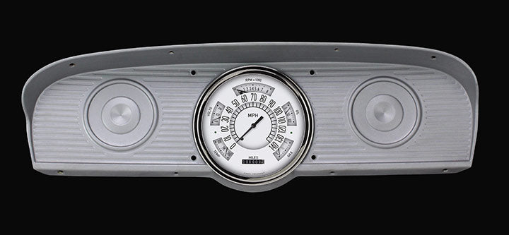 Classic Instruments 1966-67 Ford Bronco White Stainless - FB66WSLF