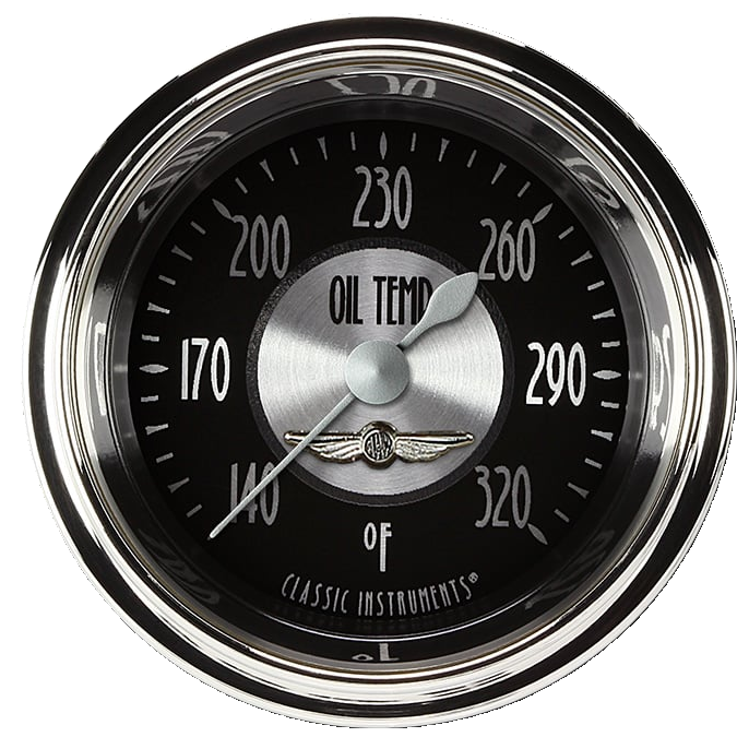 Classic Instruments All American Tradition 2 1/8" Oil Temperature Gauge - AT128SHC