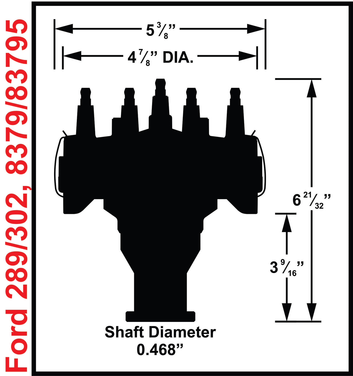 MSD Ford 289 / 302 Crank Trigger Distributor - 8379