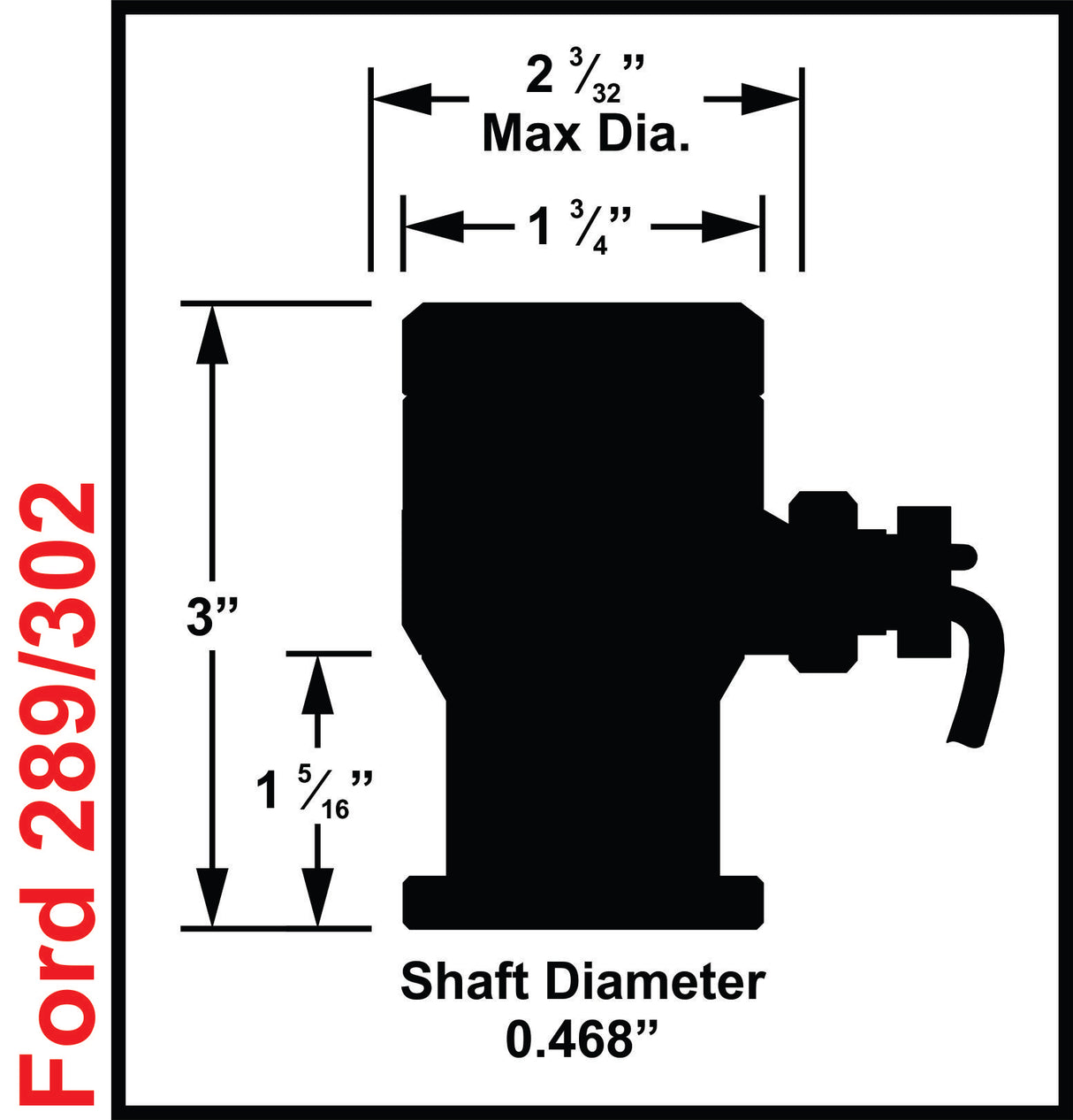 MSD Ford 289/302 CAM Sync Plug - 85221