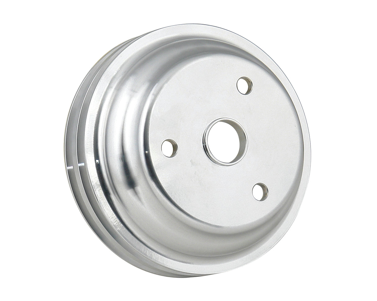 Mr Gasket Crank Pulley - Aluminum - Double Groove - 5317