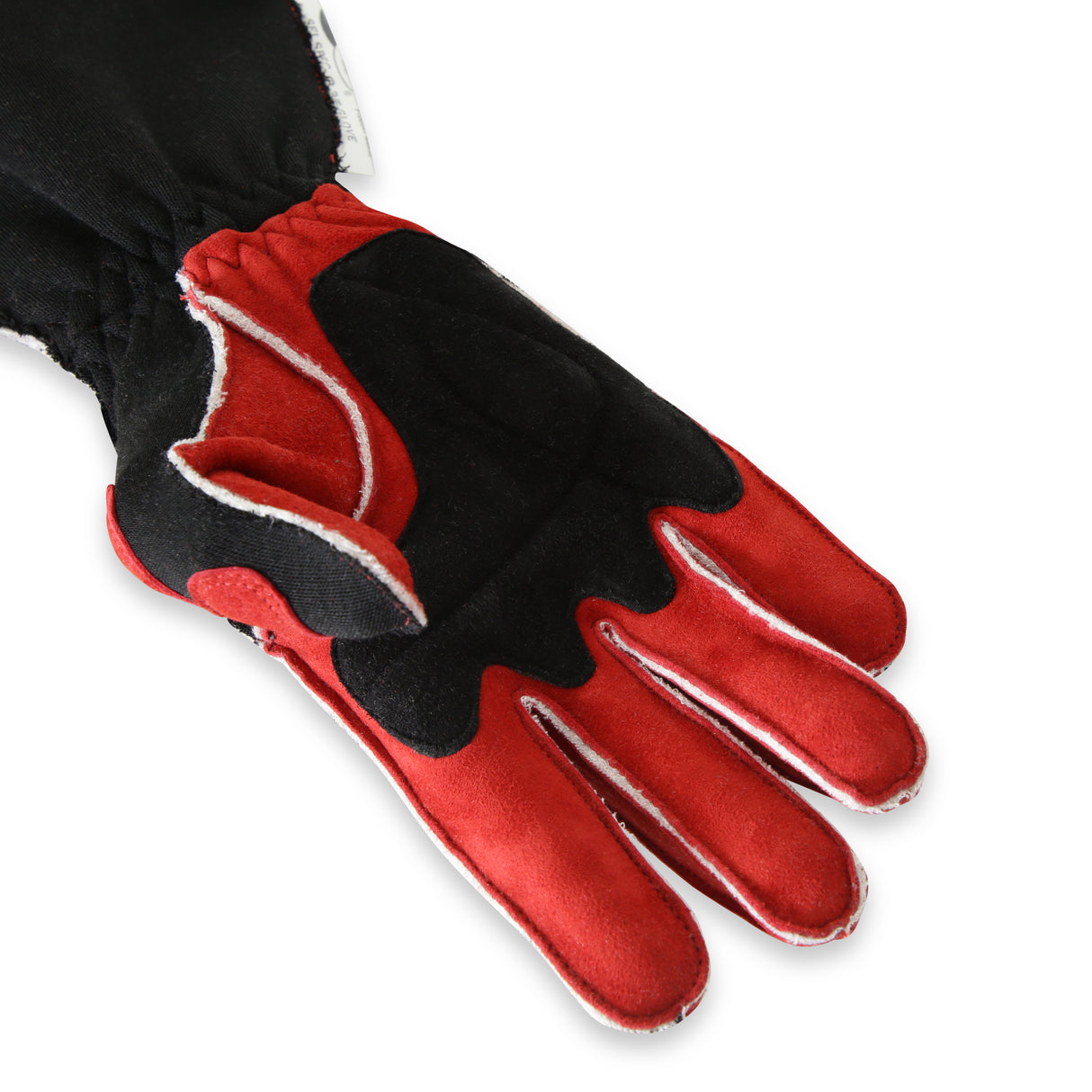 Racequip SFI 3.3/5 Red / Black Outseam Long Gauntlet Nomex Race Gloves - Small - 359102RQP