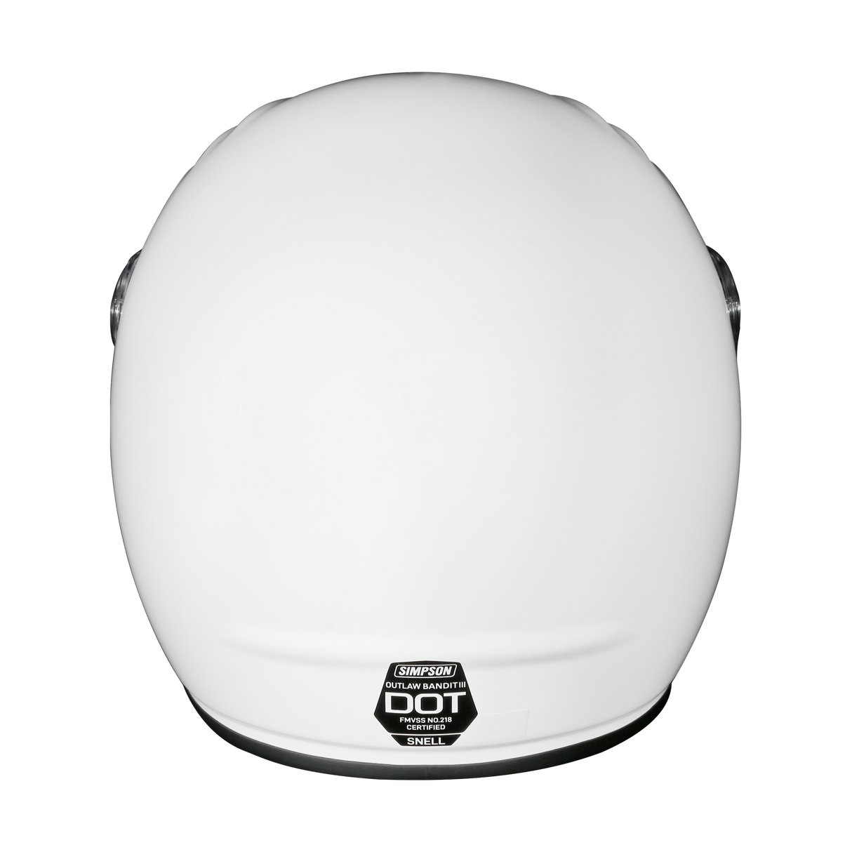 Simpson Motorcycle Outlaw Bandit 3.0 Helmet - White LG - OB31LG