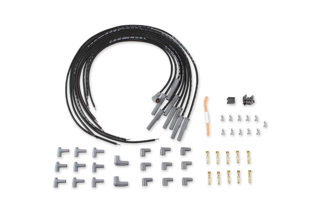 MSD Black, 8.5mm Super Conductor 8-Cylinder Multi-Angle, Universal - 31193