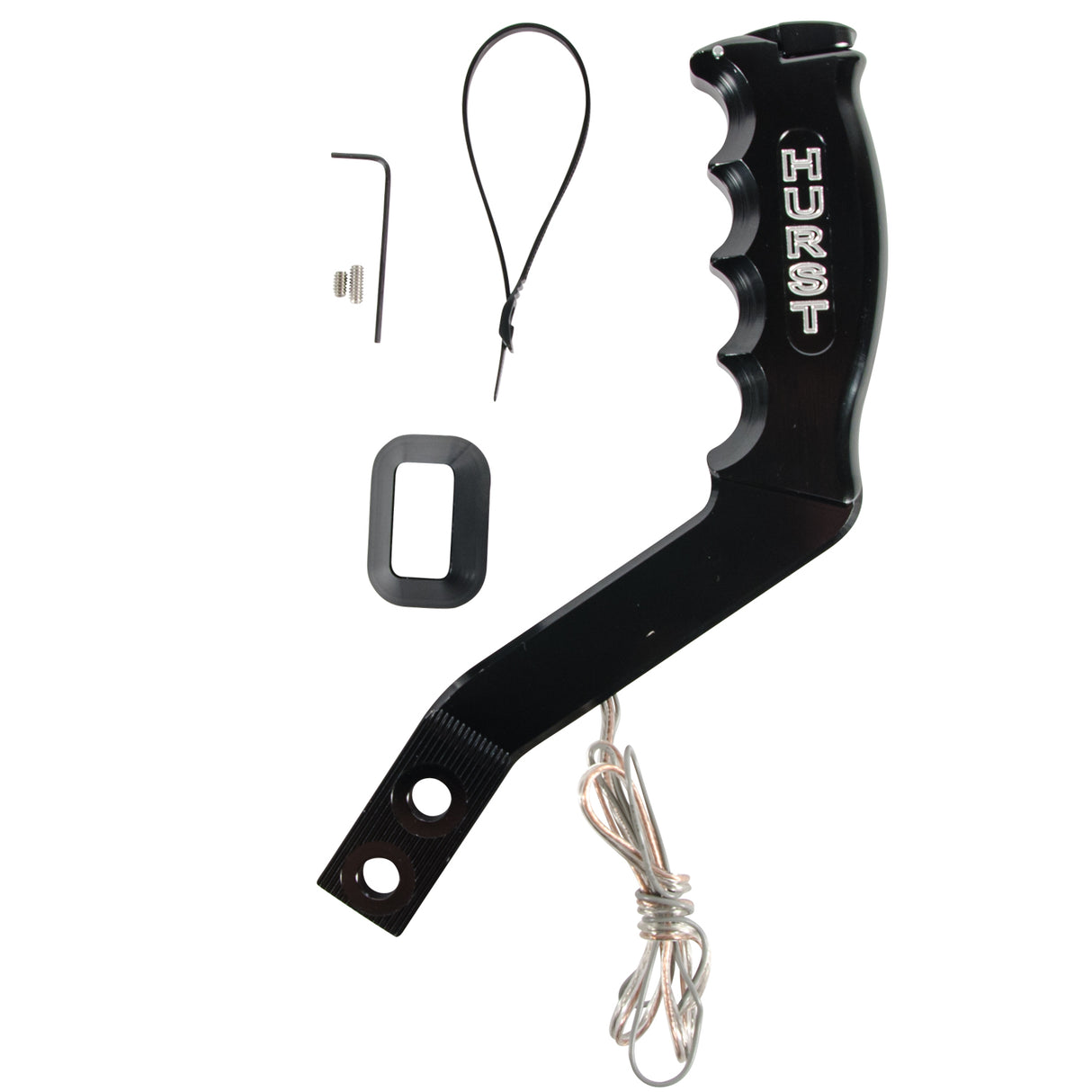 Hurst Nitro Stick Shift Handle - 12V Switch - Anodized Black - 5381001