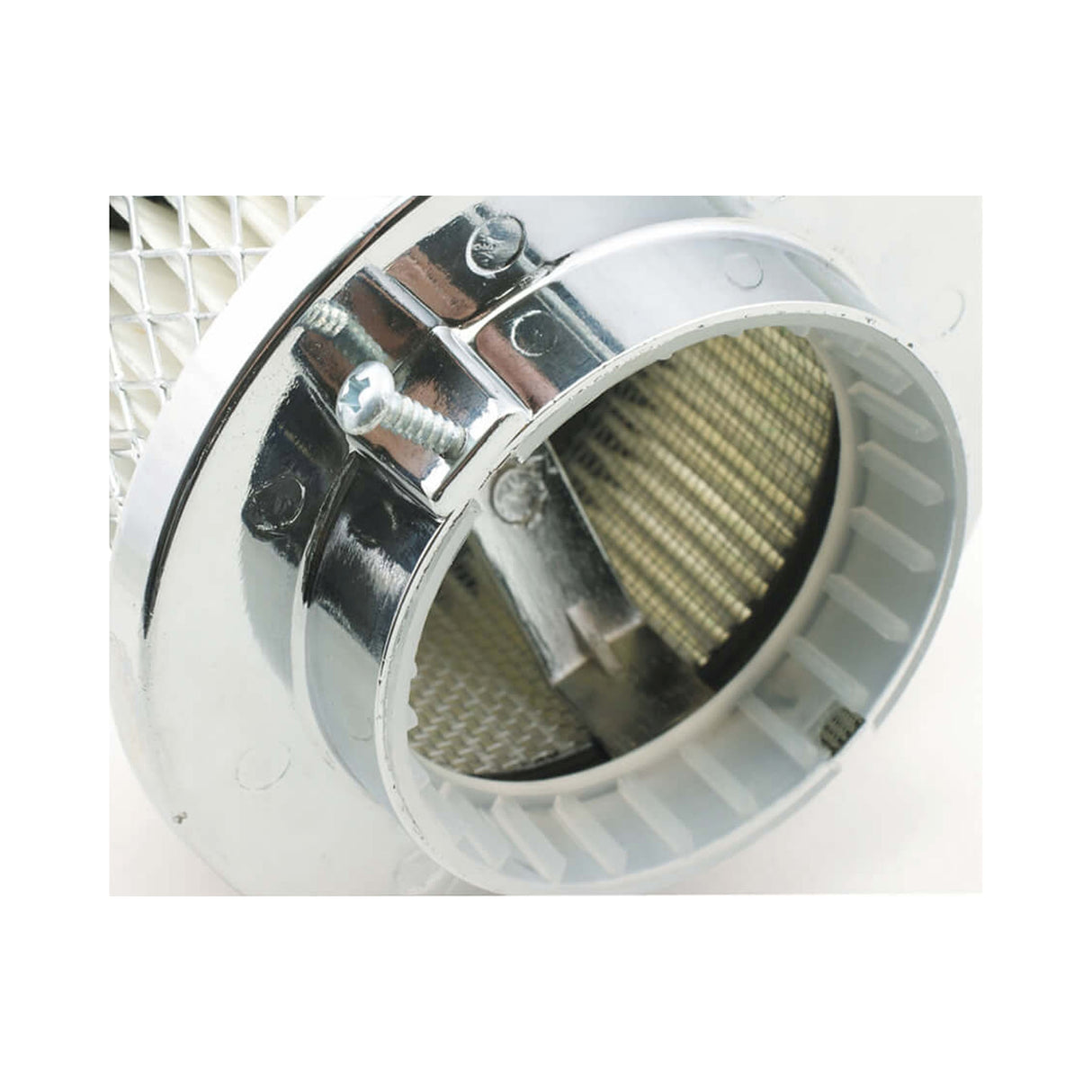 Mr Gasket Air Cleaner - Deep Dish - 4 Inch x 2 Inch - Chrome - 4354