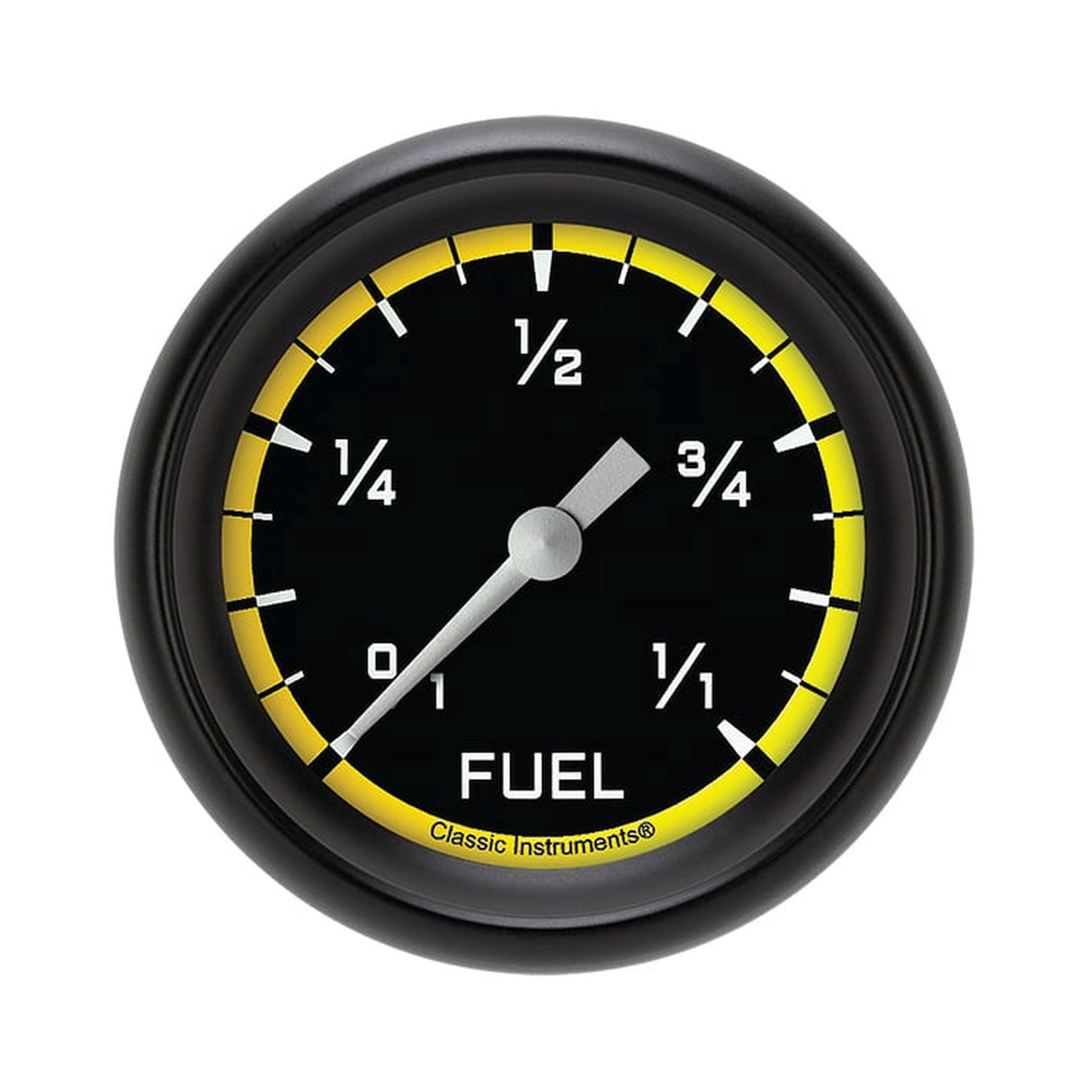 Classic Instruments Autocross Yellow 2 5/8" Fuel Gauge - AX309YBPF