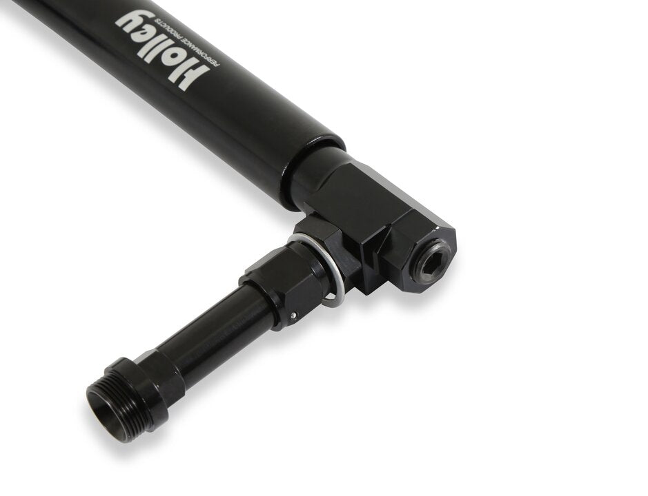 Holley 34-39 Black Anodized Adjustable Billet Fuel Line