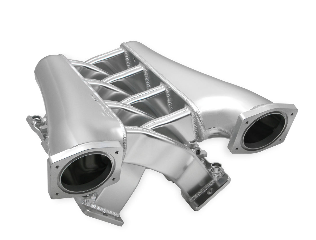 Holley 820201 Sniper EFI Fabricated Intake Manifold Dual Plenum 92mm LS1/2/6, Rail Kit - Slvr
