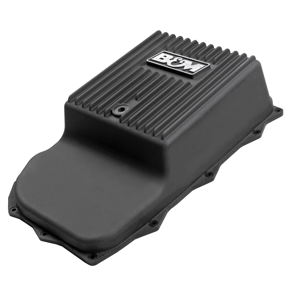 B&M Hi-Tek Deep Heavy Duty Transmission Pan - ZF 845RE/850RE/8HP70/8HP75 - Black - 71395