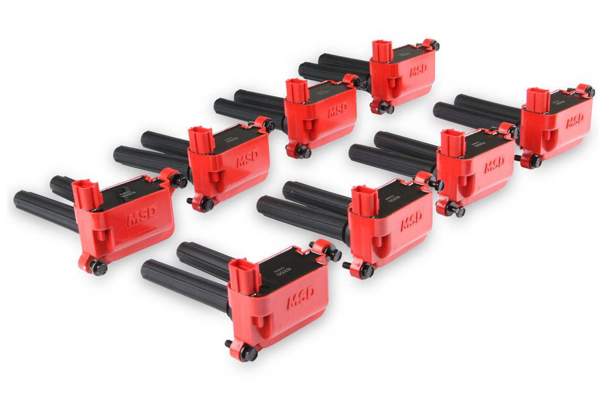 MSD Blaster Ignition Coil - Gen III HEMI 05-24 - Red - 8-Pack 5.7/6.1/6.2/6.4 - 82558
