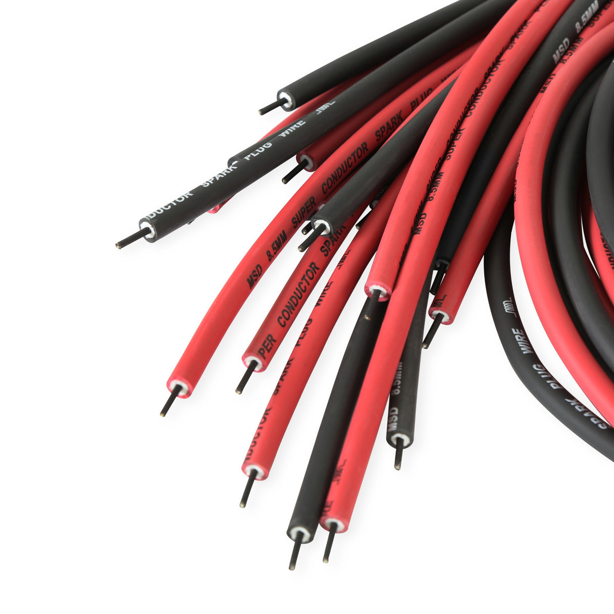 MSD Dual Plug Hemi Wire Set, Red and Black Super Conductor 8.5mm - 31559