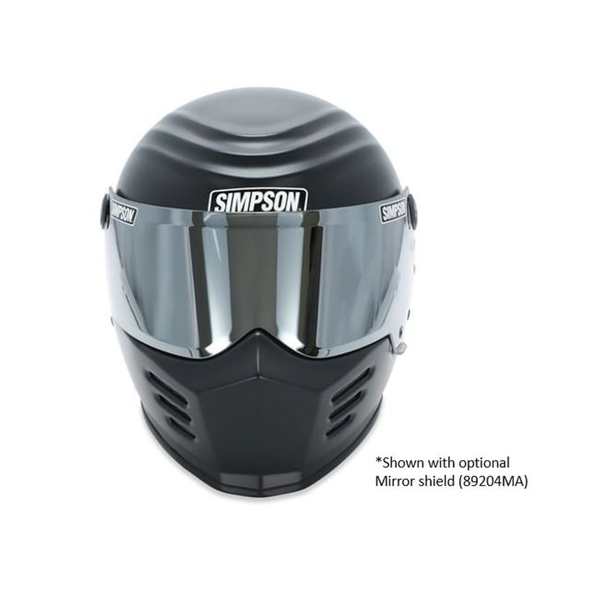 Simpson Motorcycle Outlaw Bandit Helmet - Flat Black - 28315M8