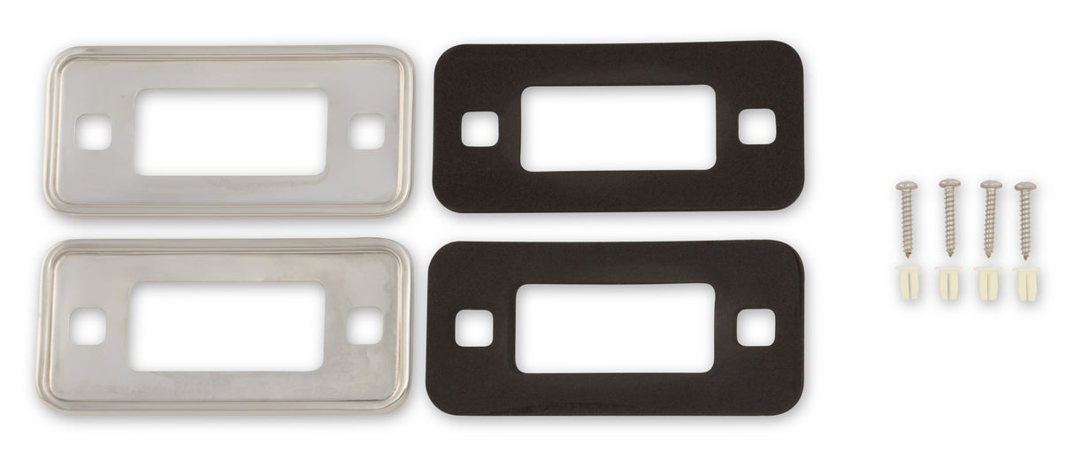 Scott Drake Bronco Reflector Bezels (Stainless) - D0UZ-15A460-S