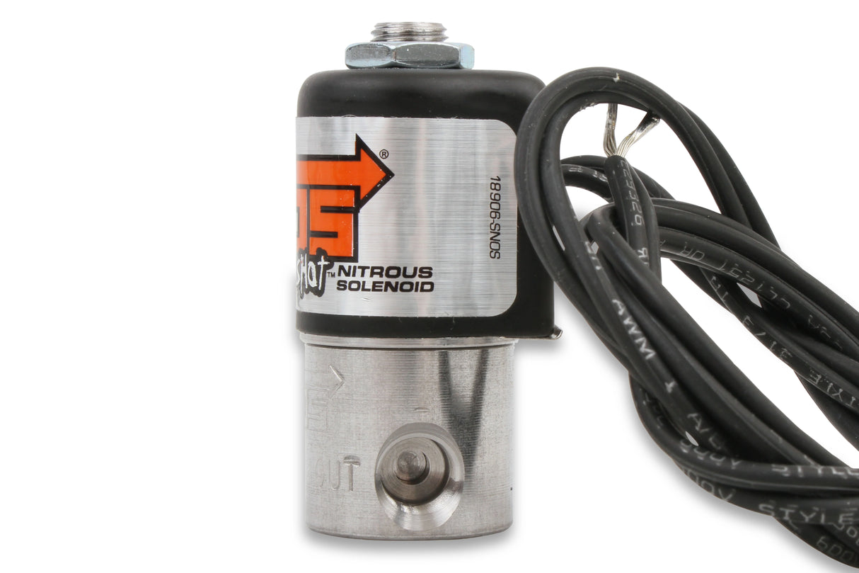 NOS -4AN Nitrous Bottle Purge Valve-Black - 16030BNOS