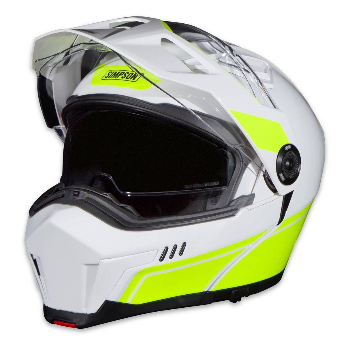 Simpson Motorcycle Journey Bandit Helmet - Yellow/White - Medium - JBDWYMD