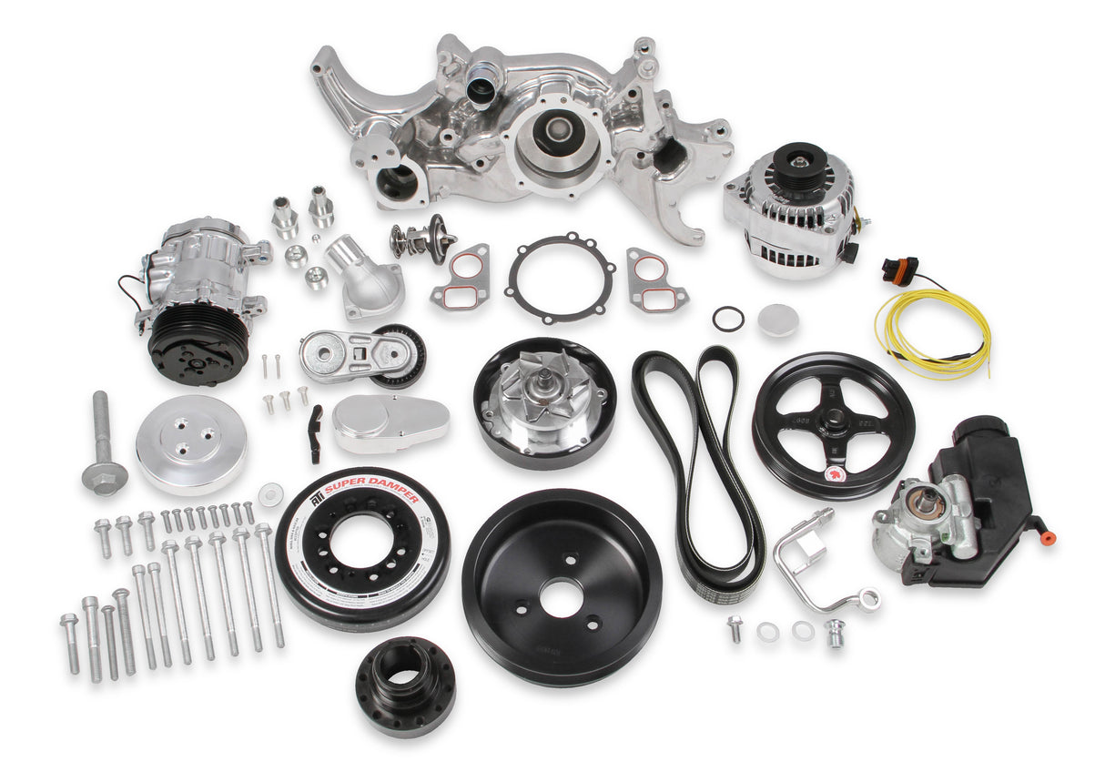 Holley 20-180P Premium Polished Mid-Mount Complete Accessory System
