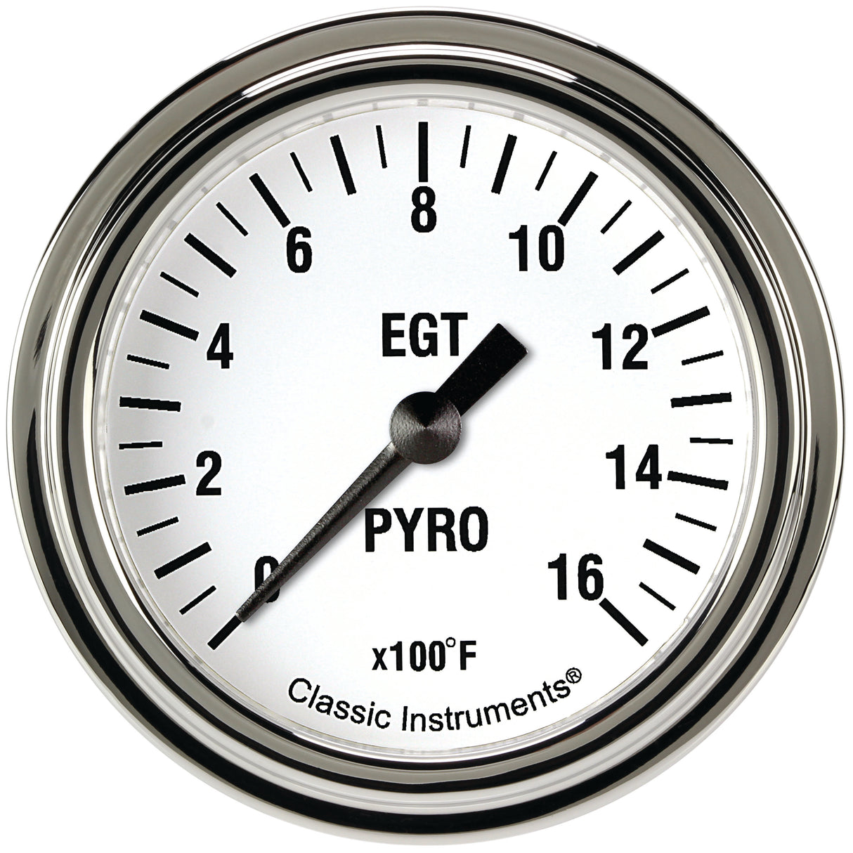 Classic Instruments White Hot 2 5/8" Exhaust Gas Temp. Gauge - WH398SLF