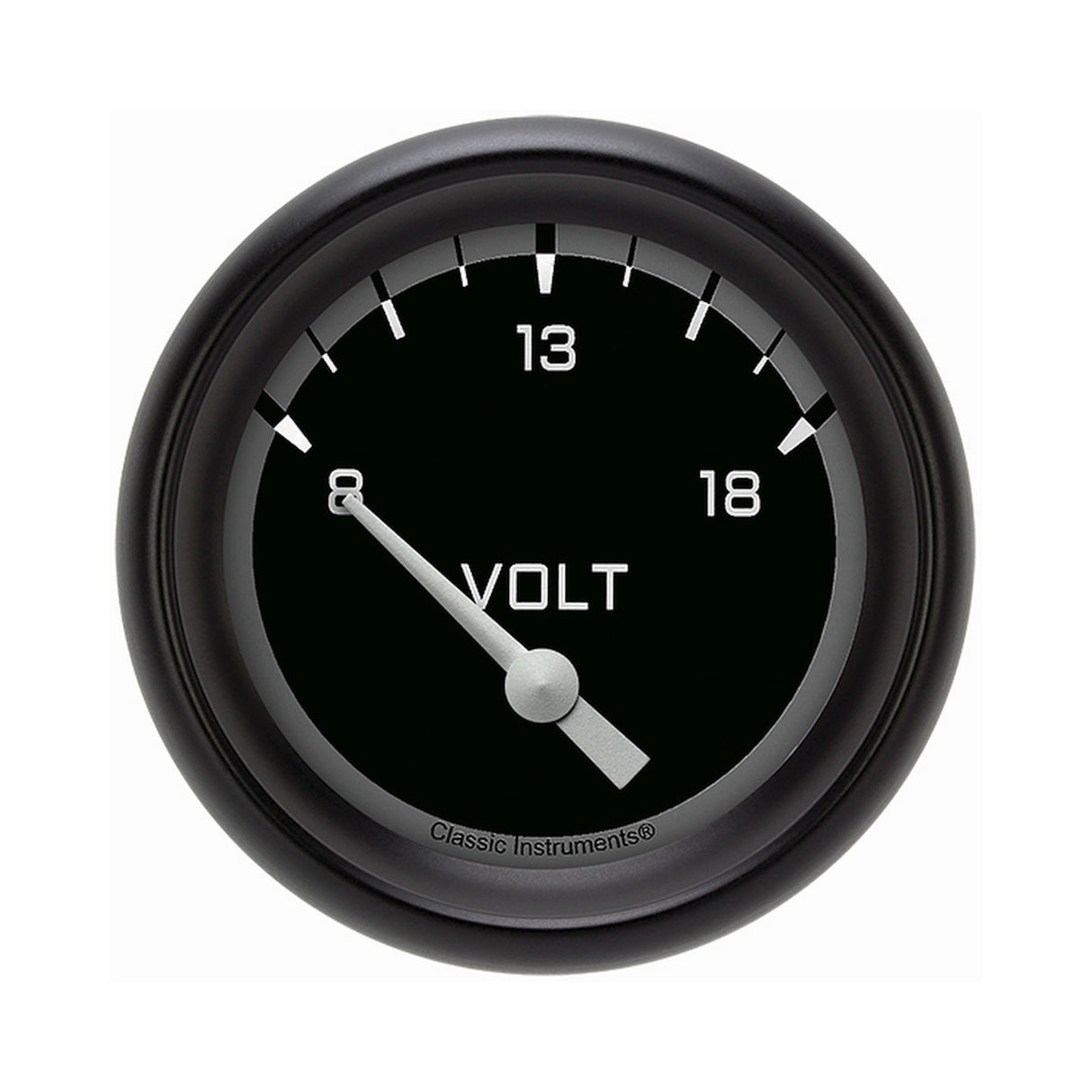 Classic Instruments Autocross Gray 2 5/8" Volt Gauge - AX230GBPF